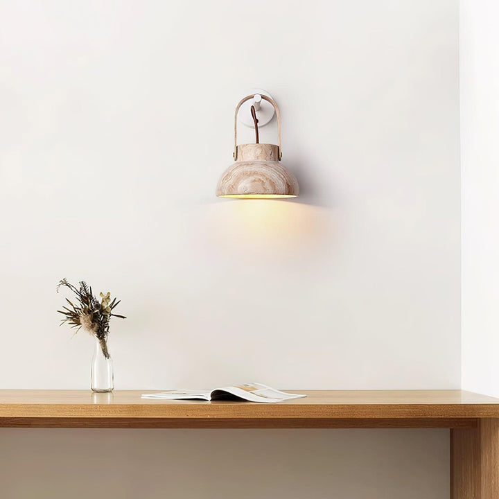 Pavo Applique Murale Minimaliste Bois Travertin - Neutralighting