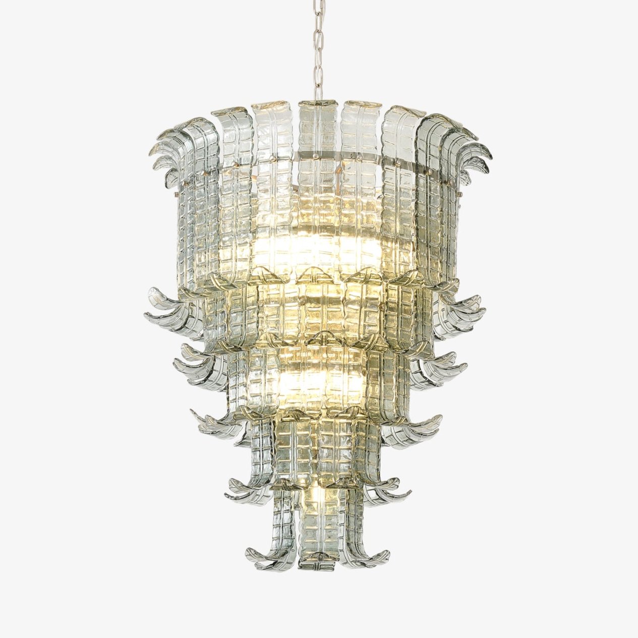 Aurora Lustre Cascade Verre Murano Vintage - Neutralighting