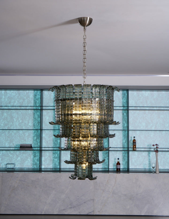 Aurora Lustre Cascade Verre Murano Vintage - Neutralighting