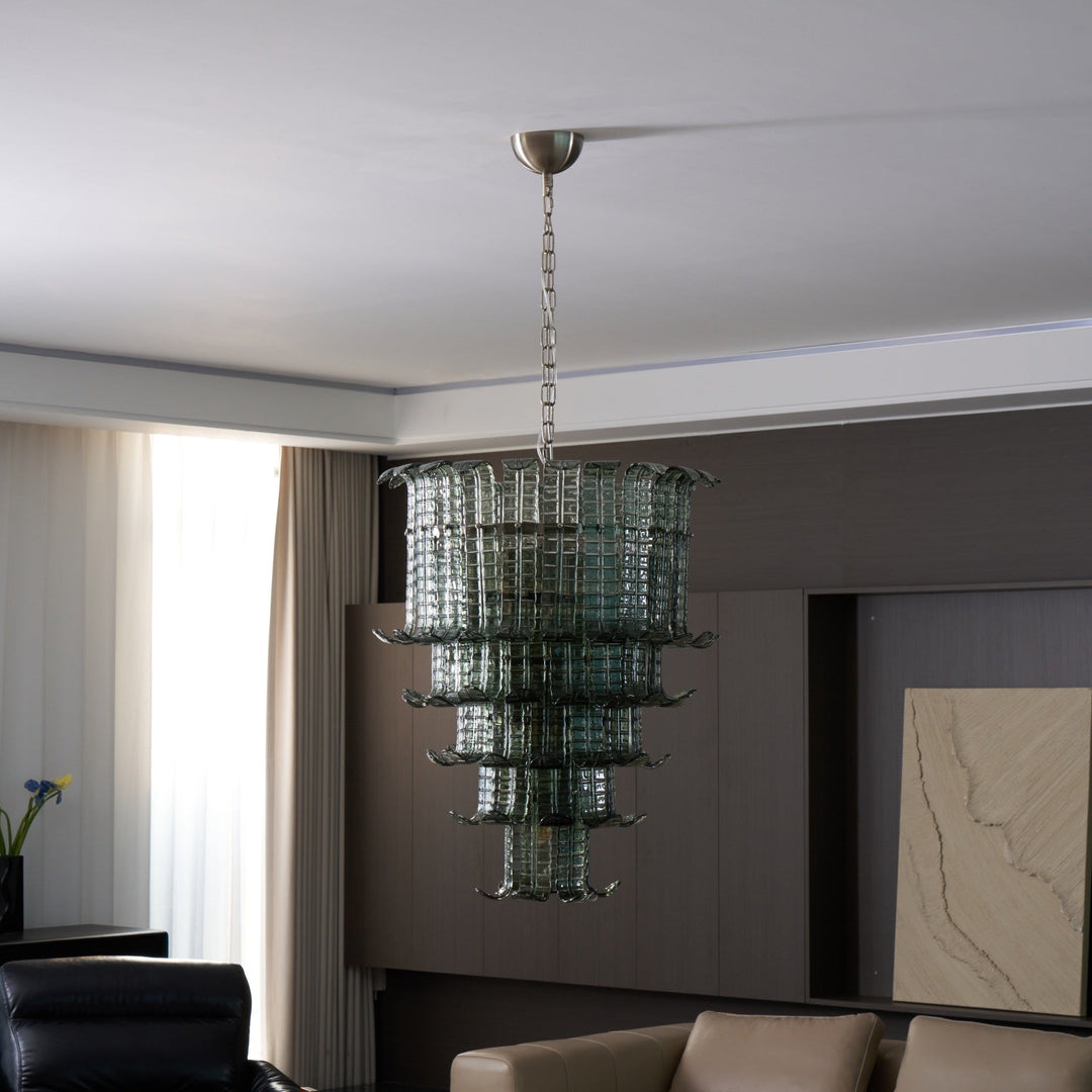 Aurora Lustre Cascade Verre Murano Vintage - Neutralighting