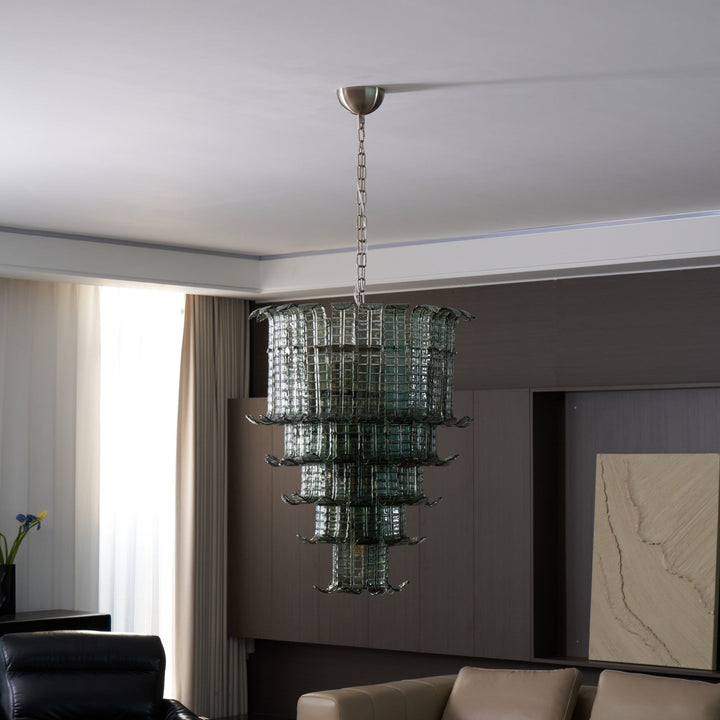 Aurora Lustre Cascade Verre Murano Vintage - Neutralighting