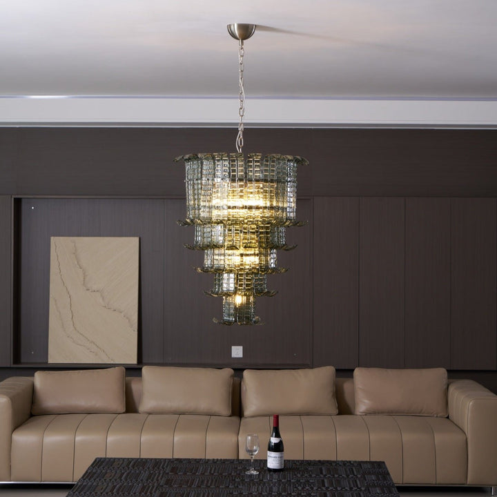 Aurora Lustre Cascade Verre Murano Vintage - Neutralighting