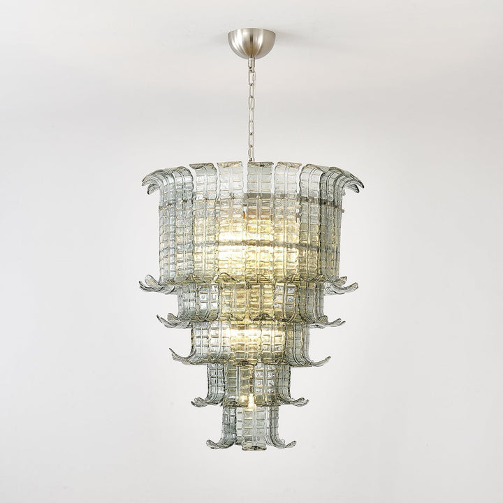 Aurora Lustre Cascade Verre Murano Vintage - Neutralighting