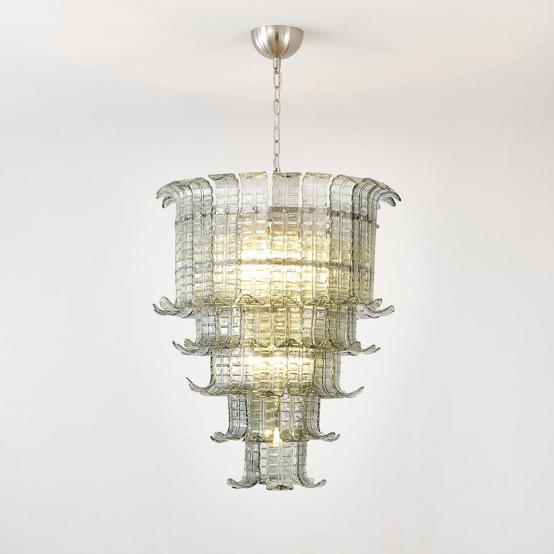 Aurora Lustre Cascade Verre Murano Vintage - Neutralighting