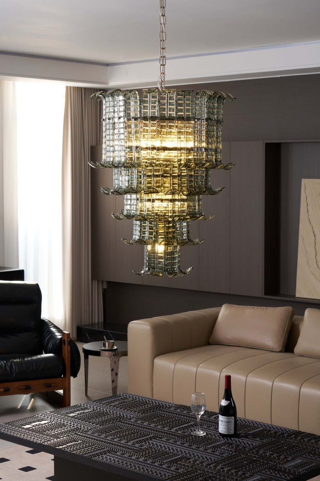 Aurora Lustre Cascade Verre Murano Vintage - Neutralighting