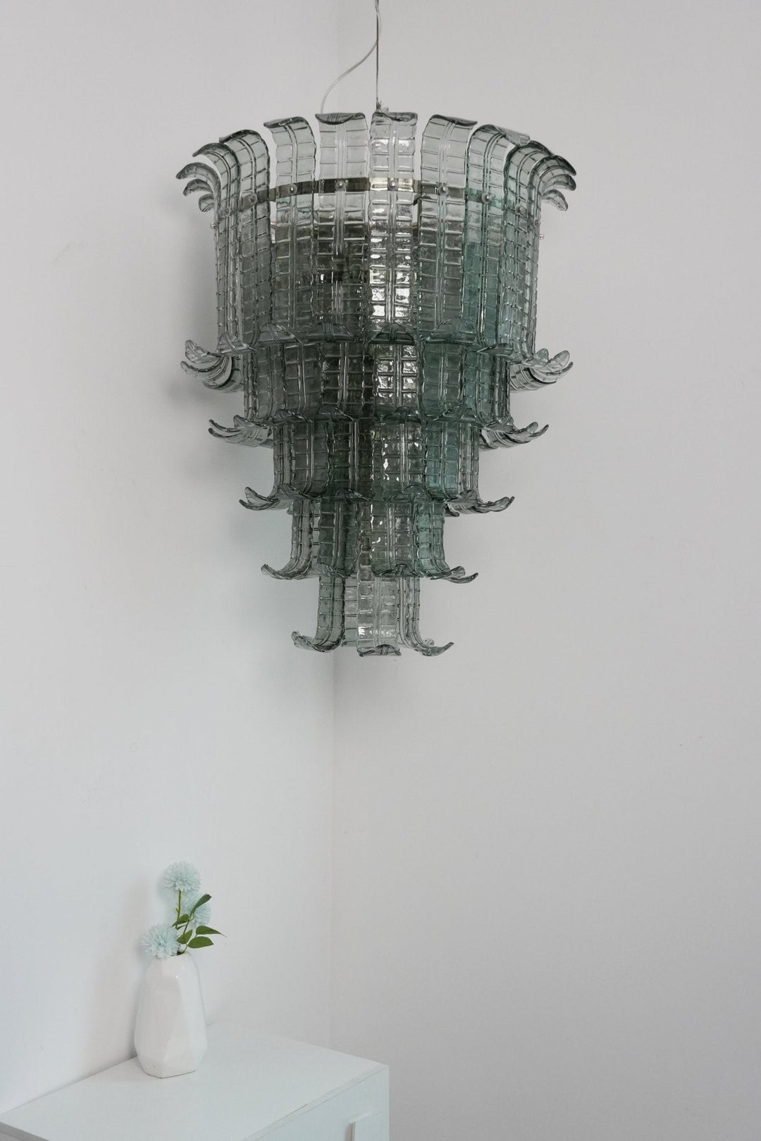 Aurora Lustre Cascade Verre Murano Vintage - Neutralighting