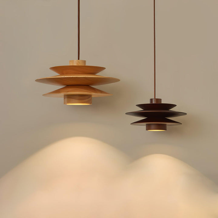 Eldora Lampe Pendante Rétro en Bois - Neutralighting