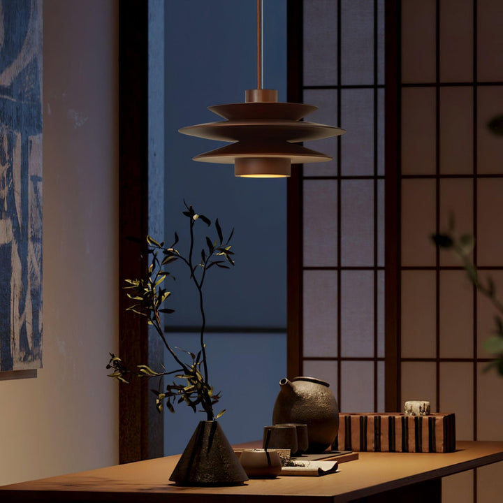 Eldora Lampe Pendante Rétro en Bois - Neutralighting