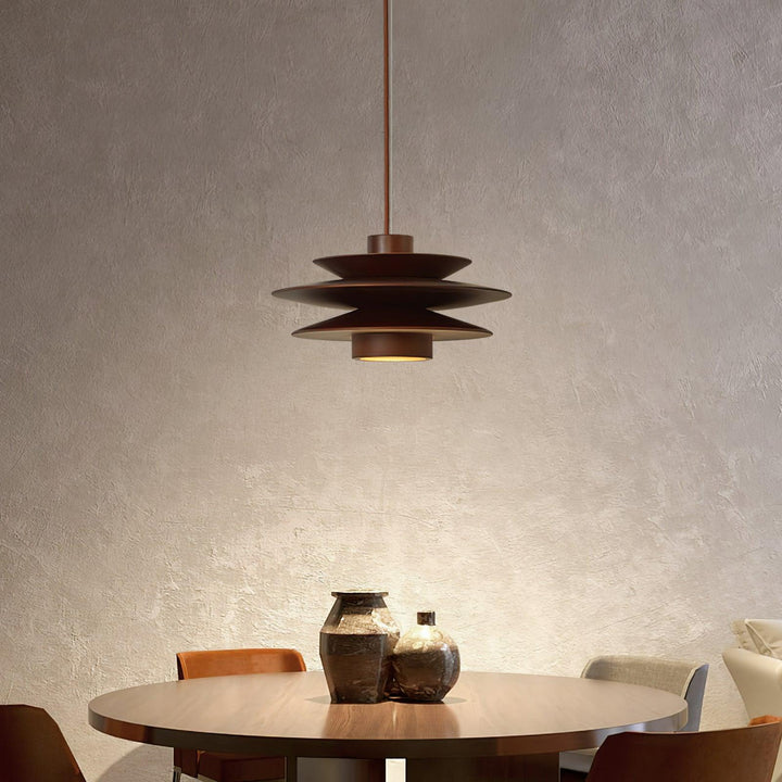Eldora Lampe Pendante Rétro en Bois - Neutralighting