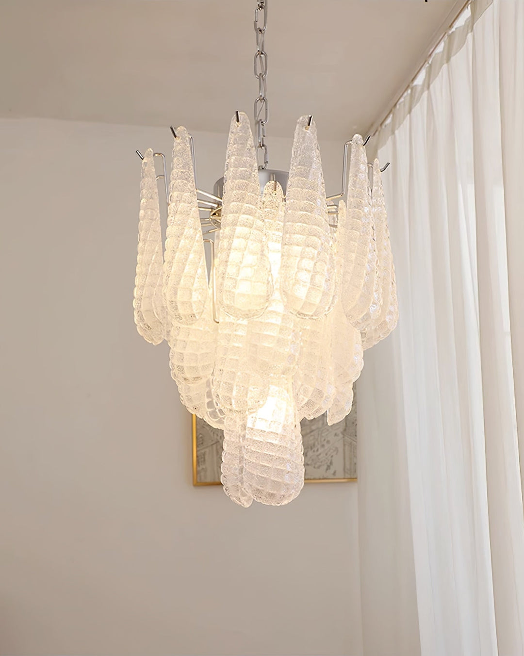 Case Lustre Cascade de Gouttes de Verre - Neutralighting