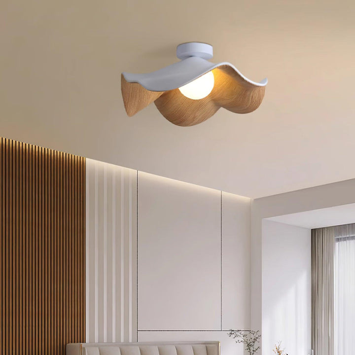 Lanoe Plafonnier Noir Bois - Neutralighting
