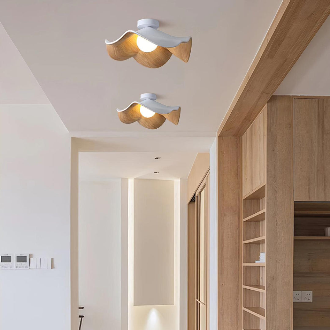 Lanoe Plafonnier Noir Bois - Neutralighting