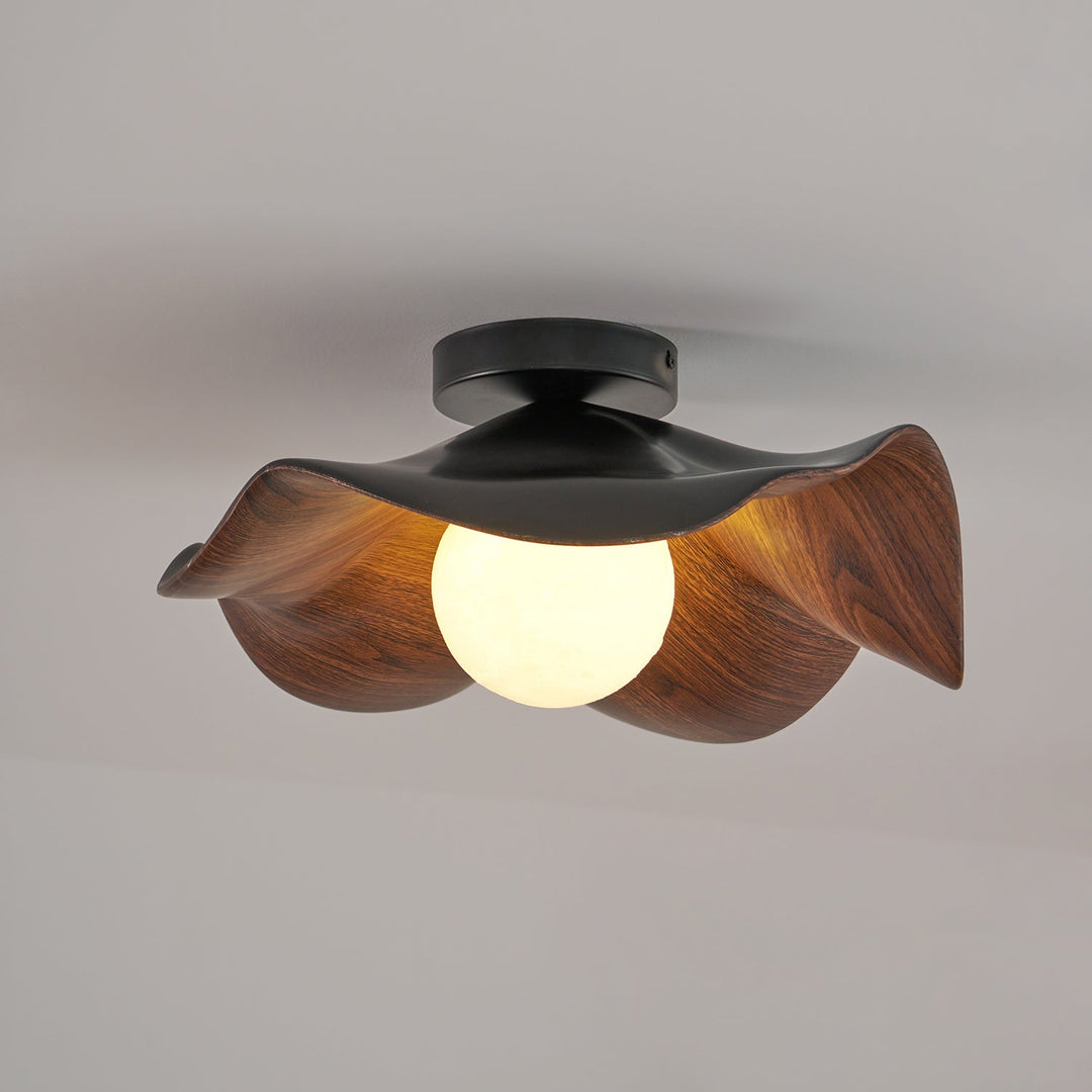 Lanoe Plafonnier Noir Bois - Neutralighting