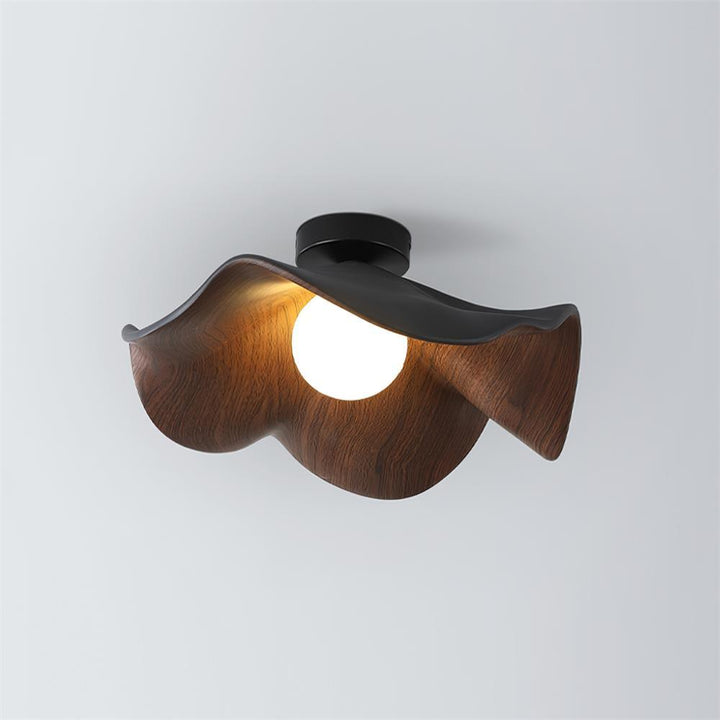 Lanoe Plafonnier Noir Bois - Neutralighting
