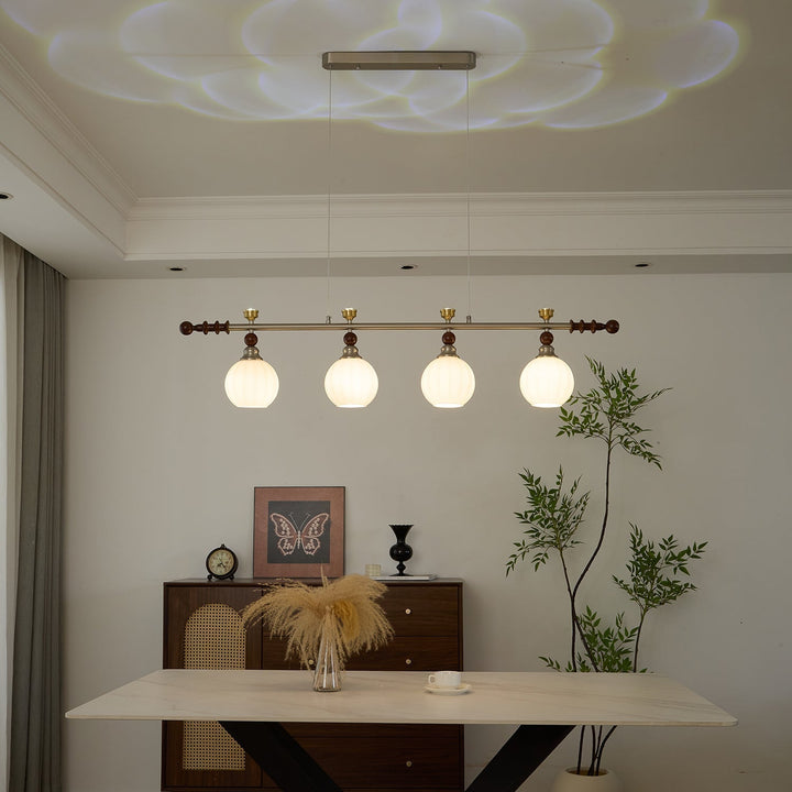 Otheia Suspension Linéaire en Bois Vintage - Neutralighting