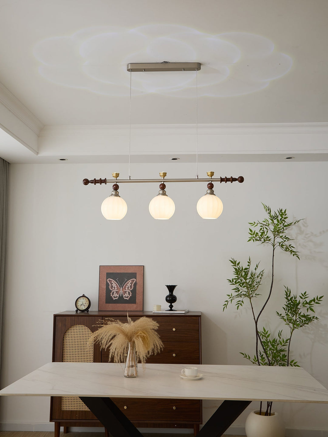 Otheia Suspension Linéaire en Bois Vintage - Neutralighting