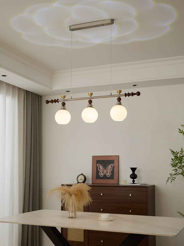 Otheia Suspension Linéaire en Bois Vintage - Neutralighting