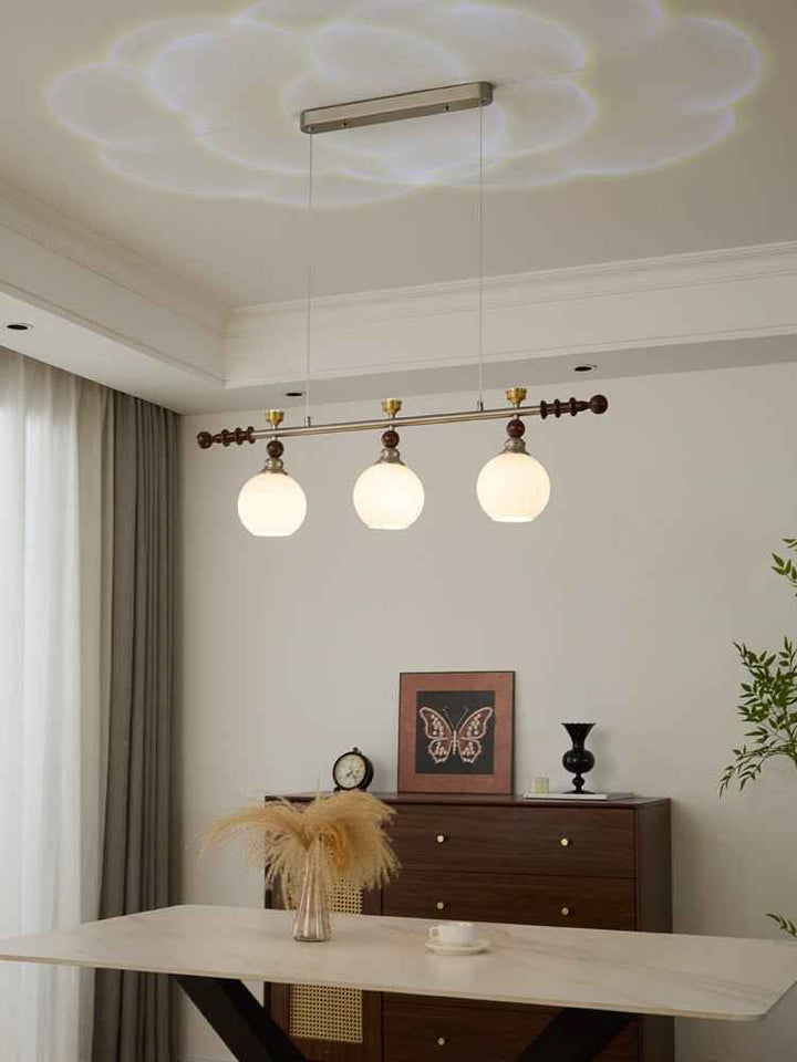 Otheia Suspension Linéaire en Bois Vintage - Neutralighting