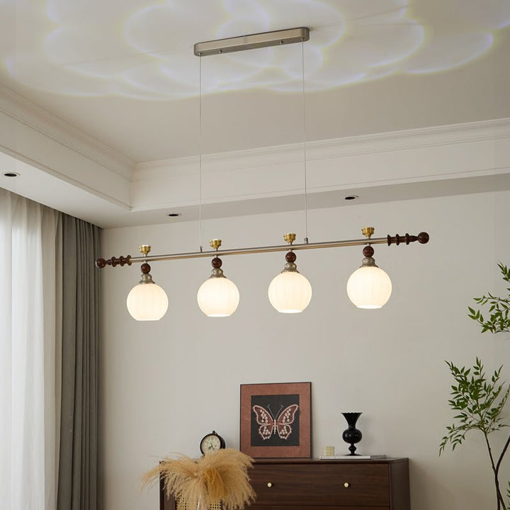 Otheia Suspension Linéaire en Bois Vintage - Neutralighting