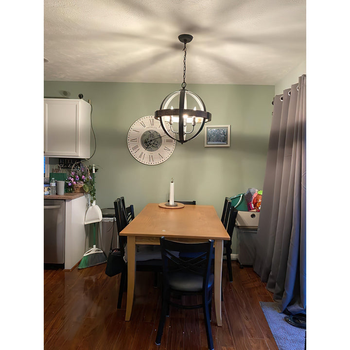 Luxe Lampe Pendante en Métal et Bois Industriel Vintage - Neutralighting