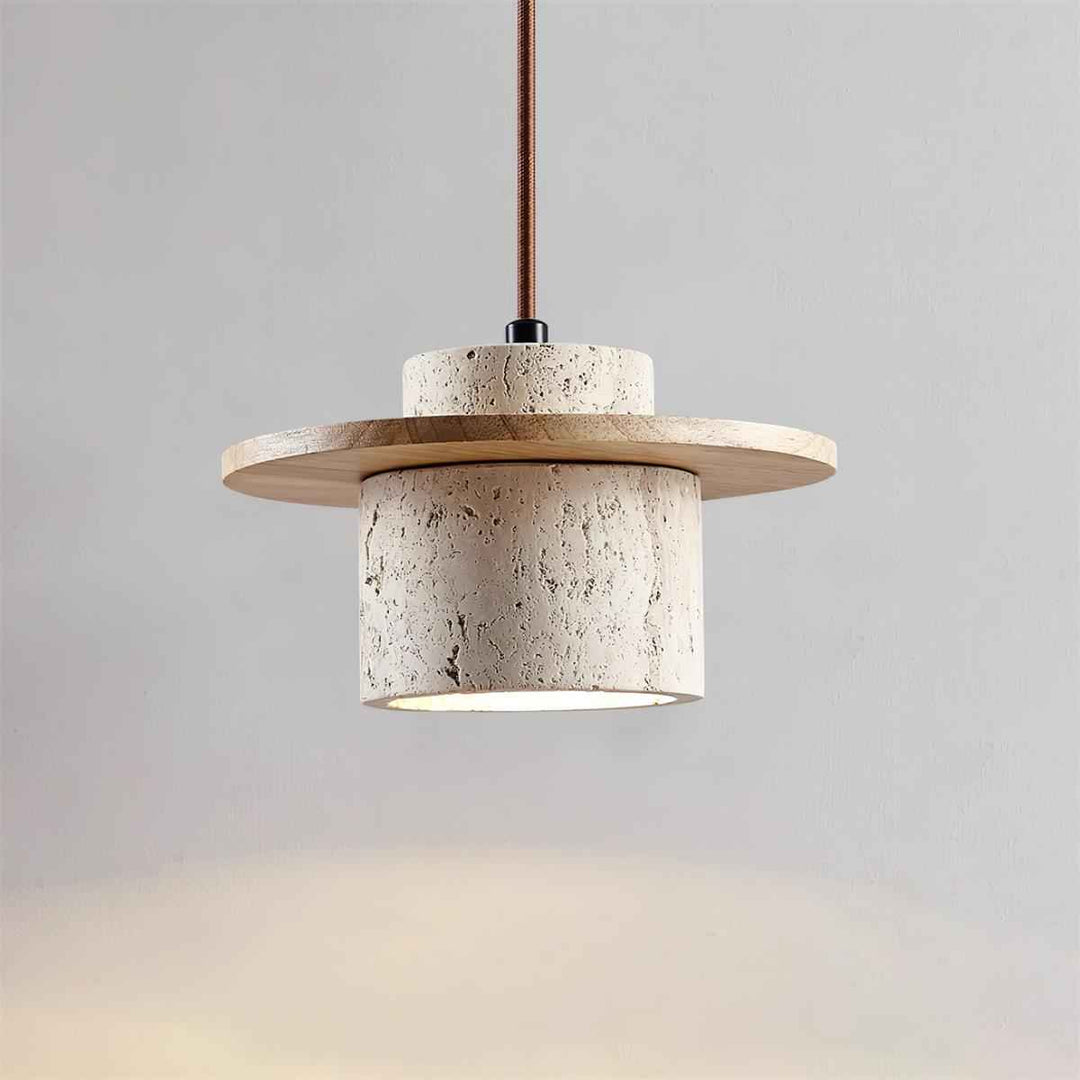 Lampe Disque en Bois – Design Contemporain