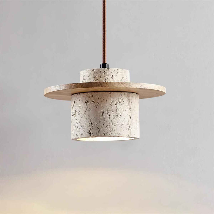 Lampe Disque en Bois – Design Contemporain