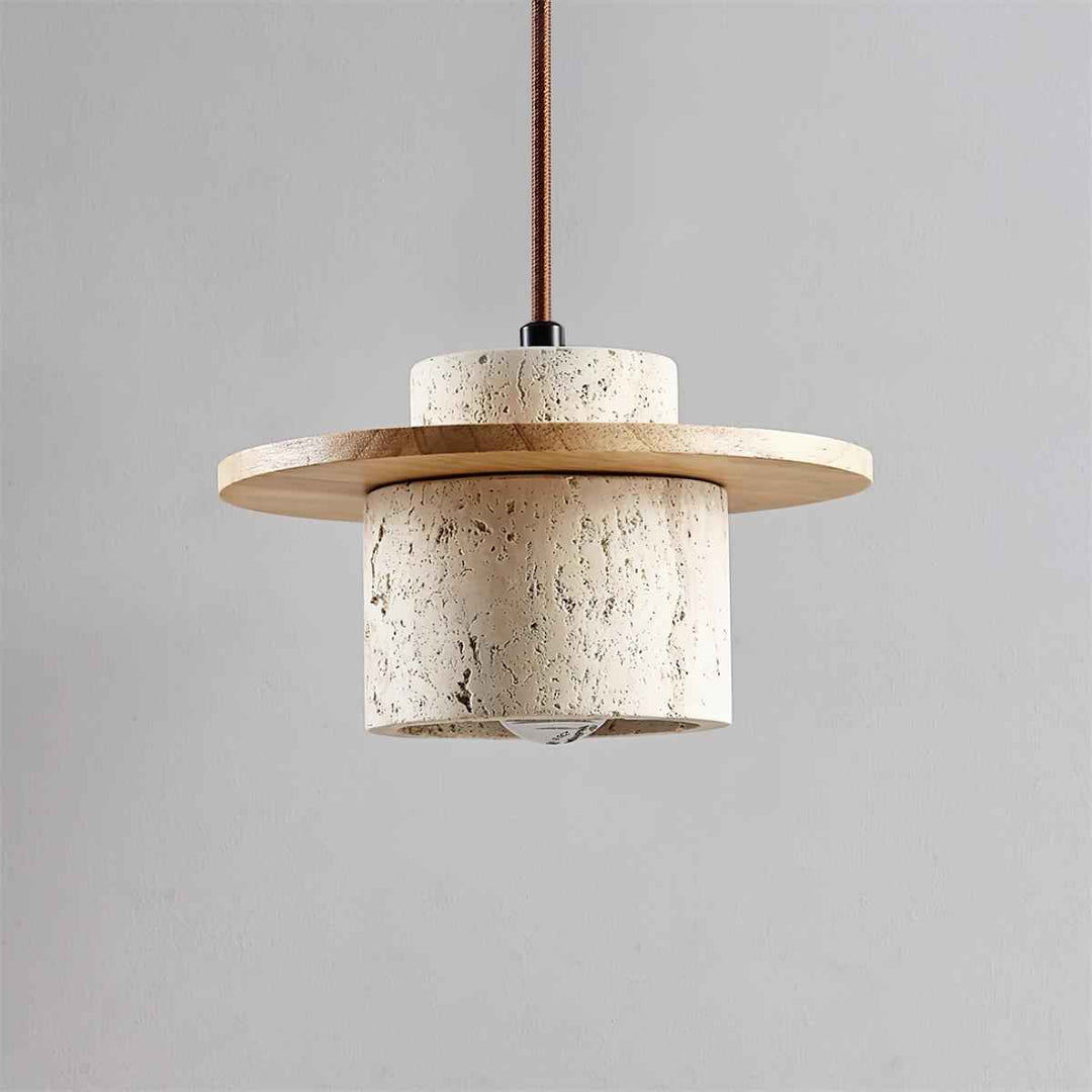 Lampe Disque en Bois – Design Contemporain