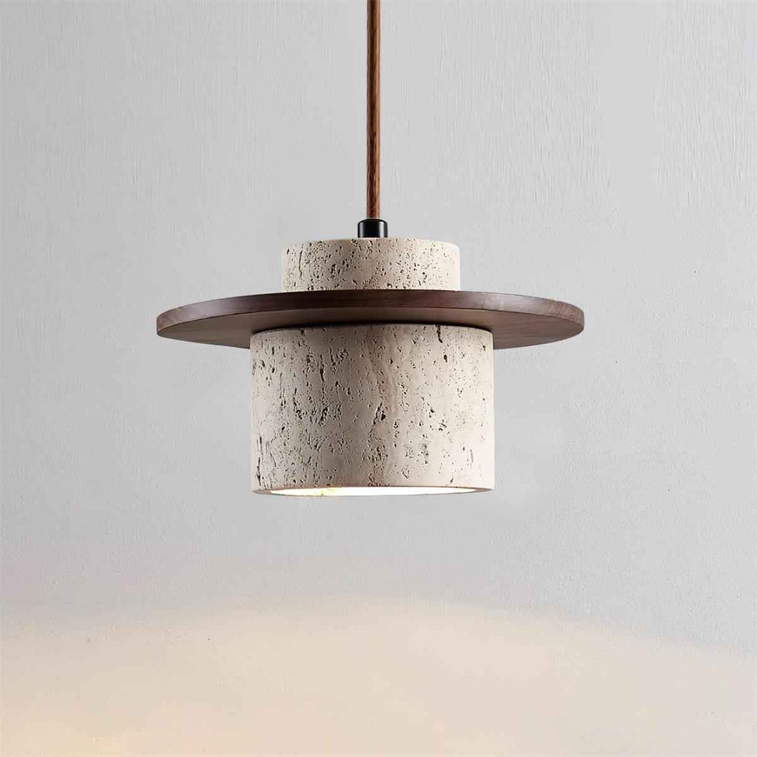 Lampe Disque en Bois – Design Contemporain