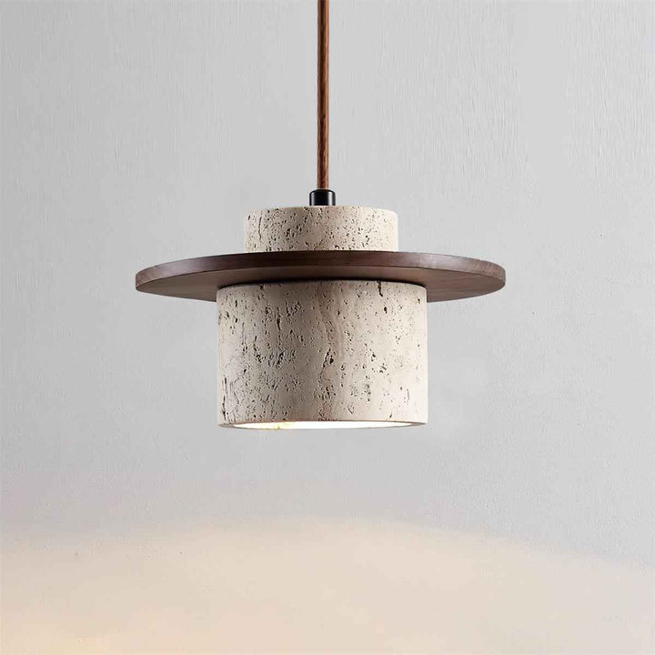 Lampe Disque en Bois – Design Contemporain