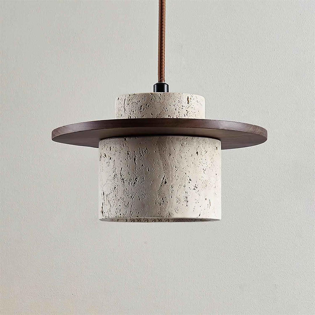 Lampe Disque en Bois – Design Contemporain