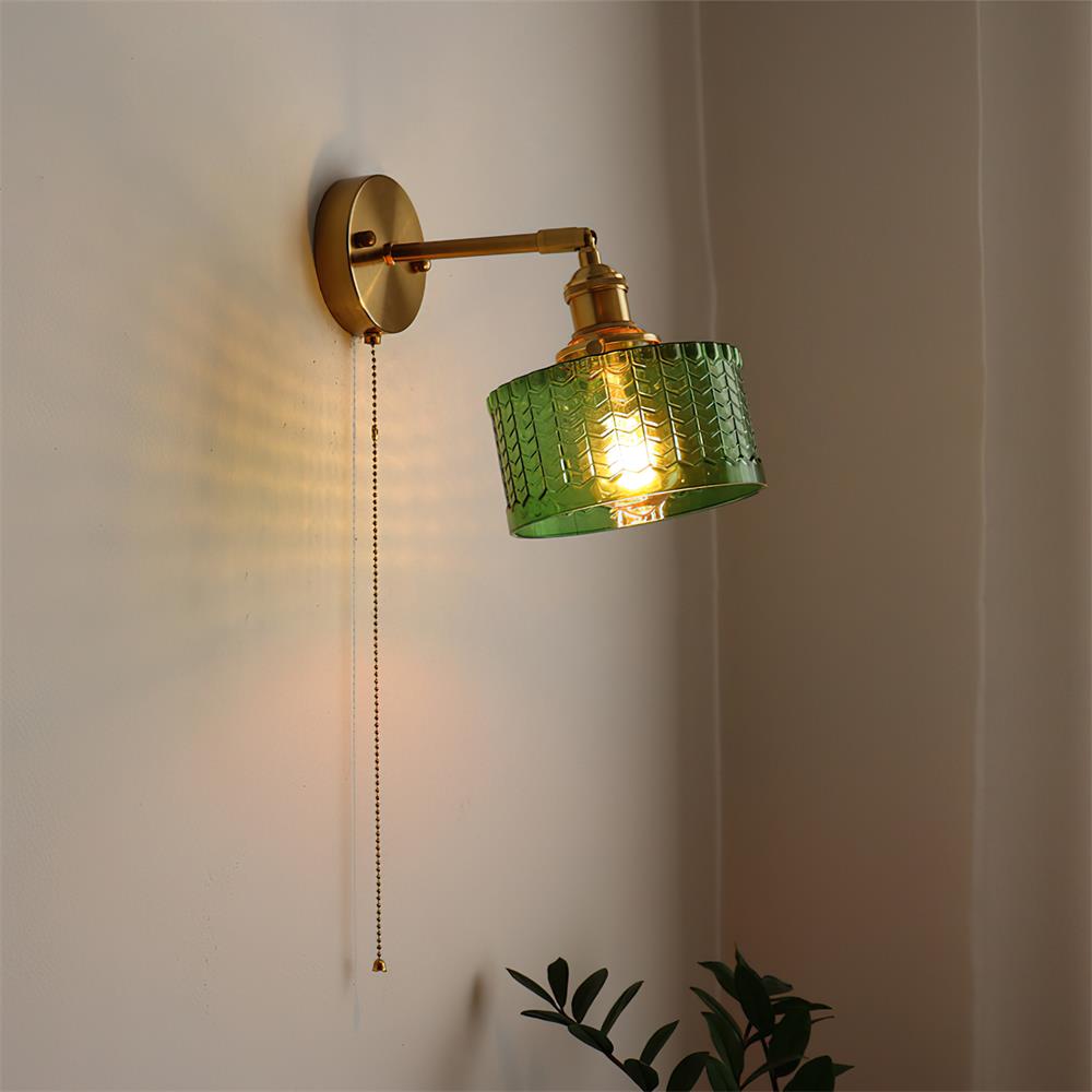 Infinity Applique Murale Laiton Chaîne Verte - Neutralighting