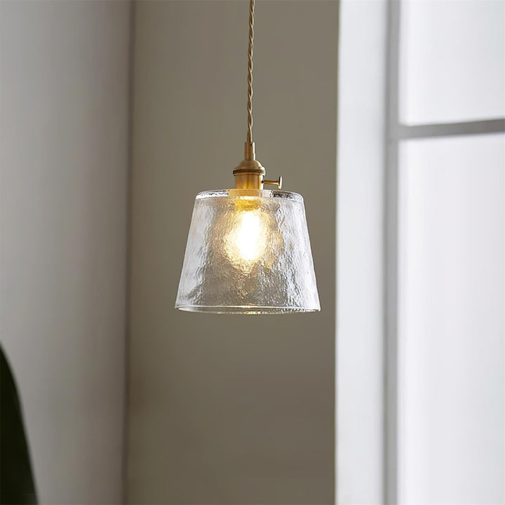 Aura Suspension Vintage Laiton Verre - Neutralighting