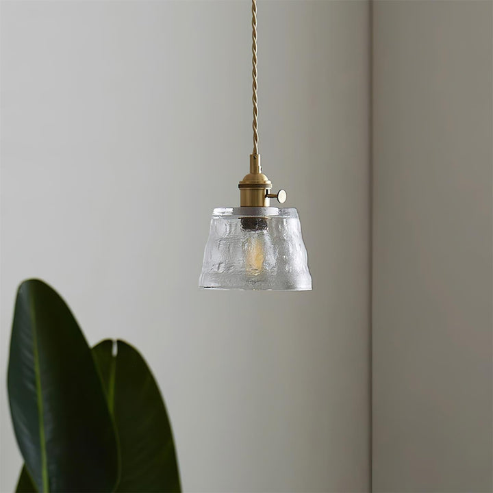 Aura Suspension Vintage Laiton Verre - Neutralighting
