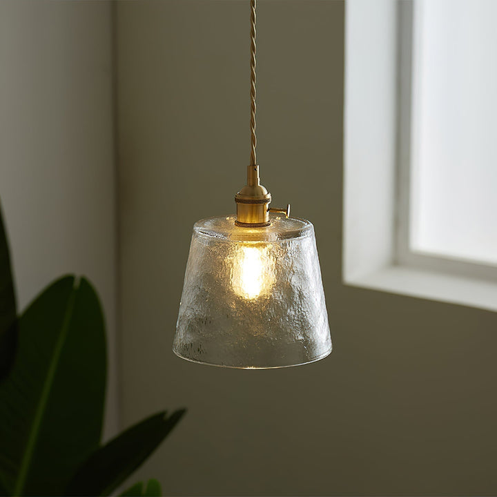 Aura Suspension Vintage Laiton Verre - Neutralighting