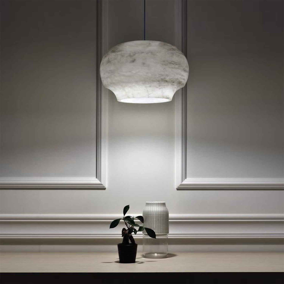 Miroir Lampe Pendante en Albâtre et Métal Minimaliste Moderne - Neutralighting