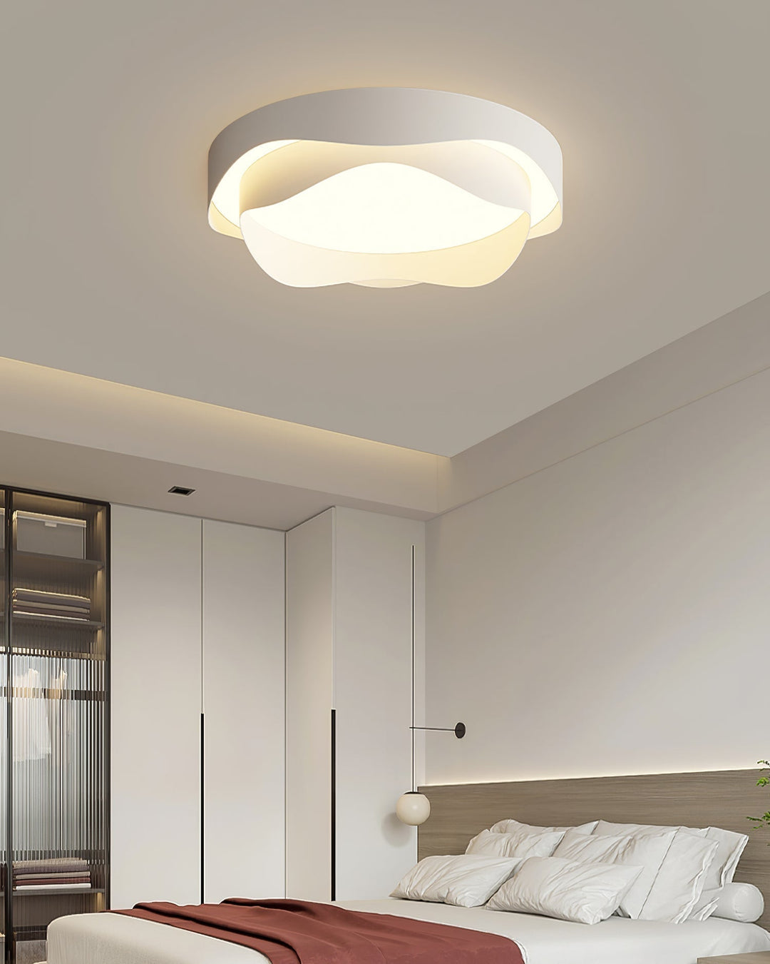 Lustra Plafonnier Blanc en Métal Moderne - Neutralighting