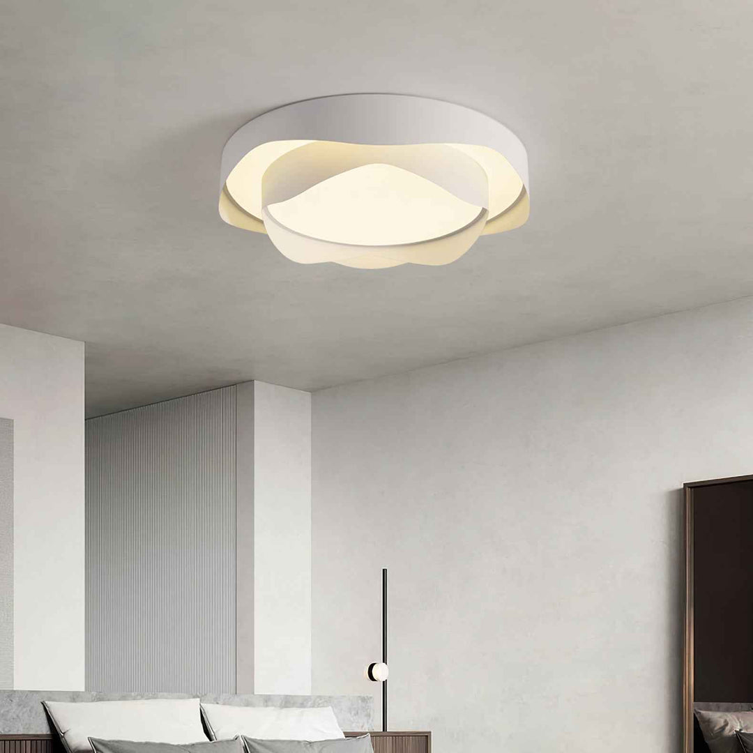 Lustra Acrylique 40cm Blanc LED 30W
