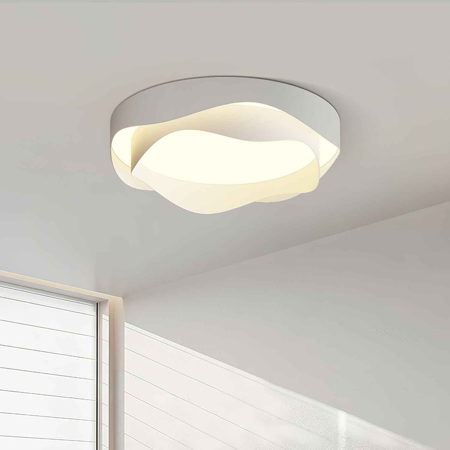 Lustra Acrylique 40cm Blanc LED 30W