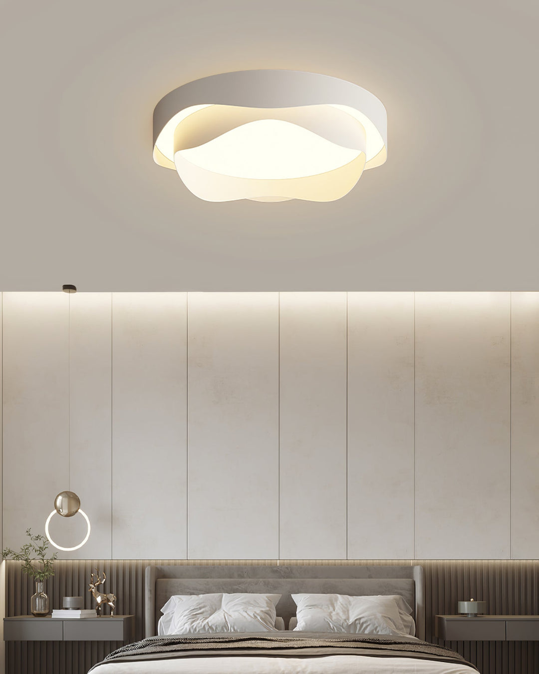 Lustra Plafonnier Blanc en Métal Moderne - Neutralighting