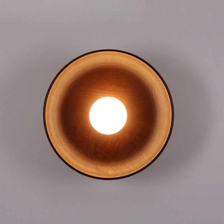 Cumirisra Applique Murale Moderne Minimaliste en Verre et Bois - Neutralighting