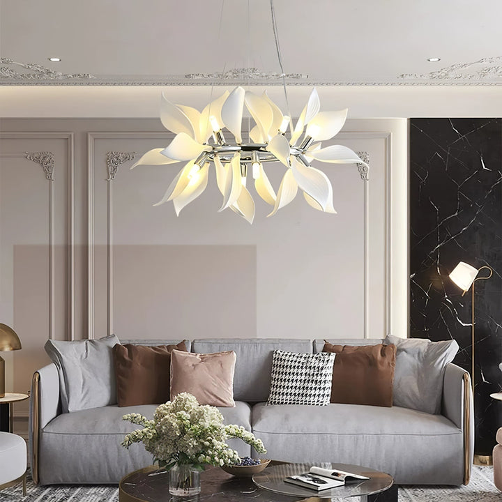 Lustra Suspension Céramique Pétales Épanouis - Neutralighting