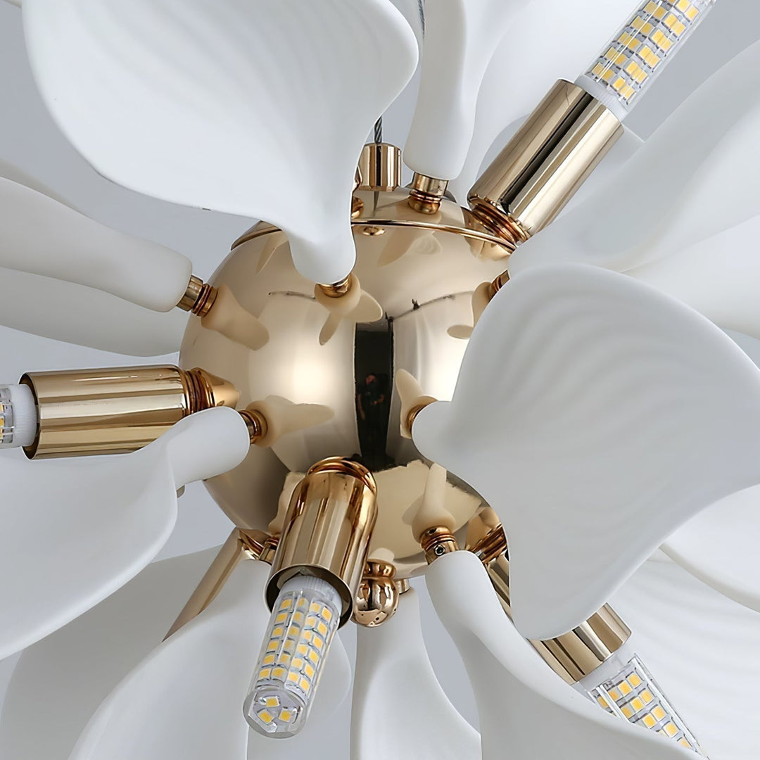 Lustra Suspension Céramique Pétales Épanouis - Neutralighting