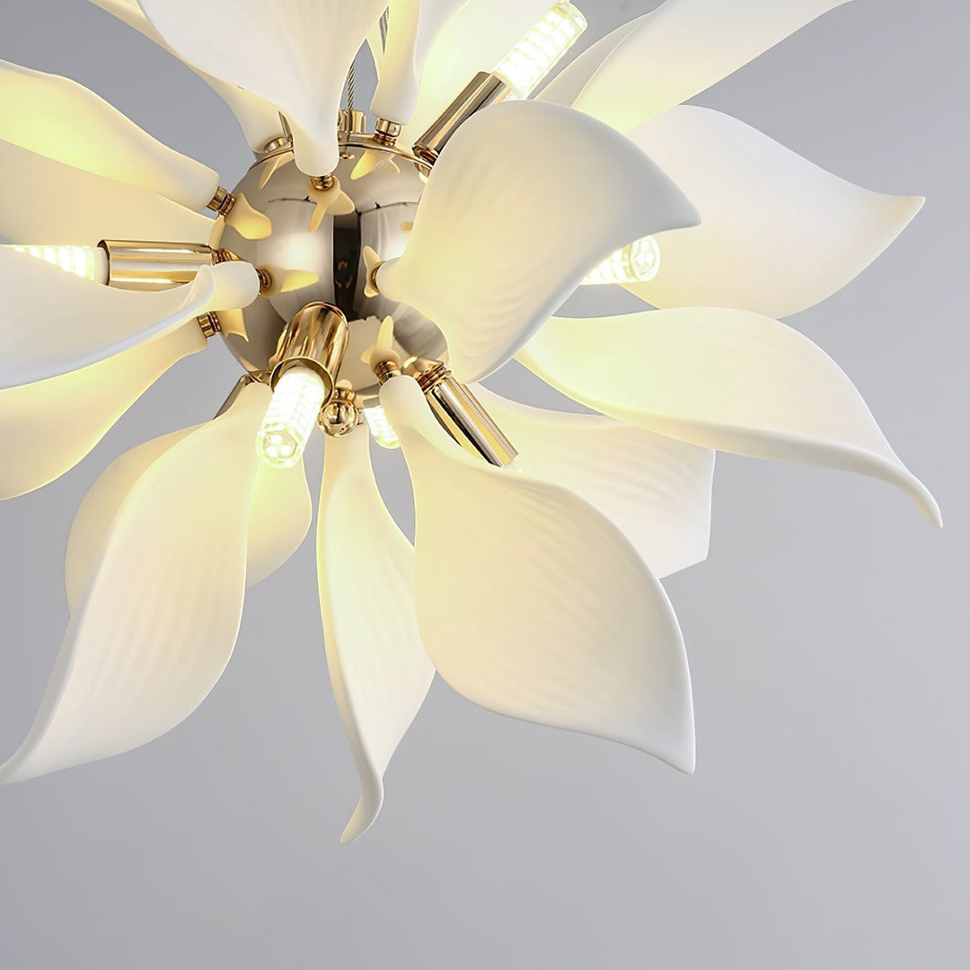 Lustra Suspension Céramique Pétales Épanouis - Neutralighting