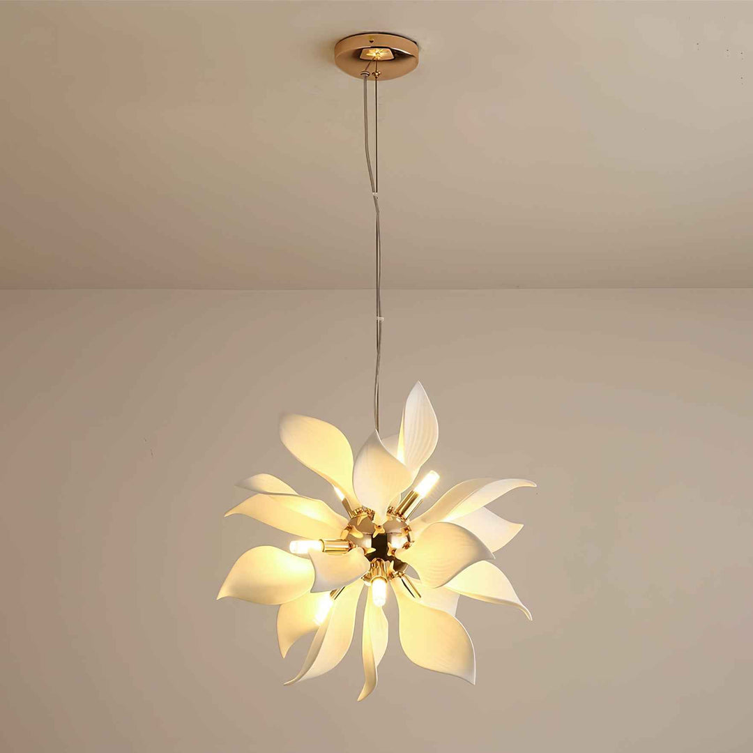 Lustra Suspension Céramique Pétales Épanouis - Neutralighting