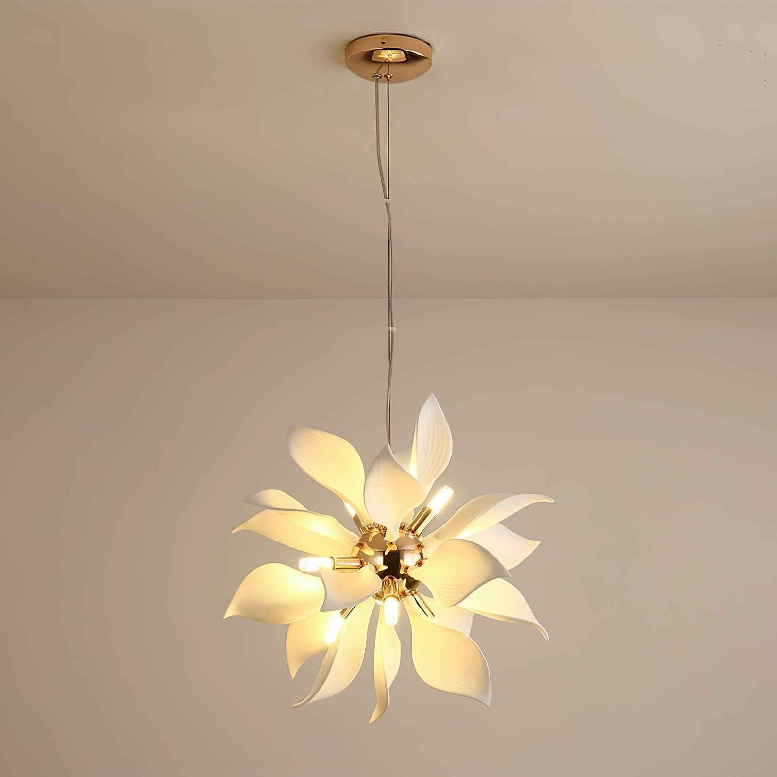 Lustra Suspension Céramique Pétales Épanouis - Neutralighting