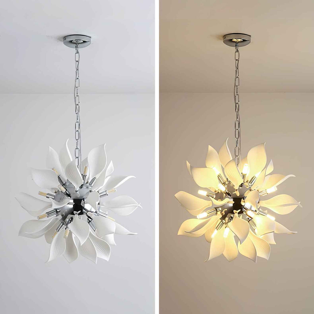 Lustra Suspension Céramique Pétales Épanouis - Neutralighting