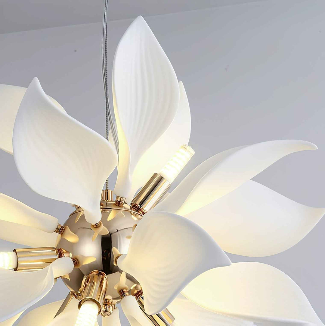 Lustra Suspension Céramique Pétales Épanouis - Neutralighting
