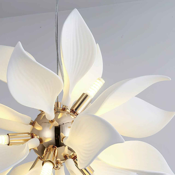 Lustra Suspension Céramique Pétales Épanouis - Neutralighting