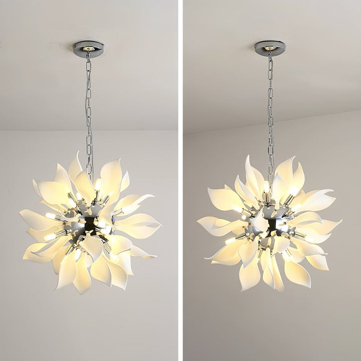 Lustra Suspension Céramique Pétales Épanouis - Neutralighting