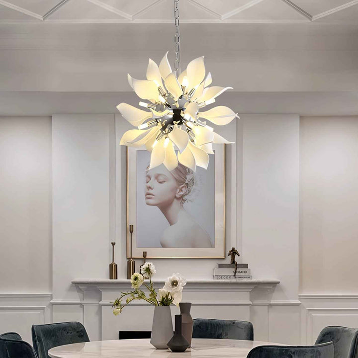 Lustra Suspension Céramique Pétales Épanouis - Neutralighting
